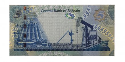 Бахрейн 5 динаров 2017 год - UNC