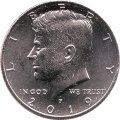 США 1/2 доллара 2019 год - Джон Кеннеди (P)