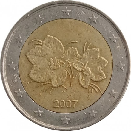 Финляндия 2 евро 2007 год - Морошка