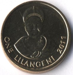Монета Свазиленд 1 лилангени 2011 год - Мсвати III