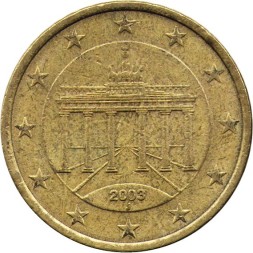 Германия 50 евроцентов 2003 год (J)