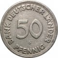 ФРГ 50 пфеннигов 1949 год (G)