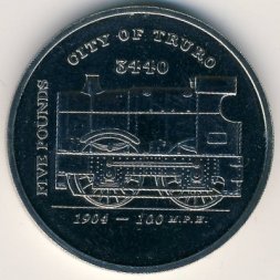 Гернси 5 фунтов 2004 год
