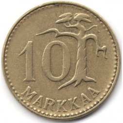 Финляндия 10 марок 1962 год