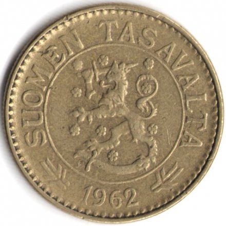 Финляндия 10 марок 1962 год