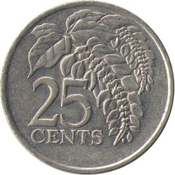 Тринидад и Тобаго 25 центов 1997 год