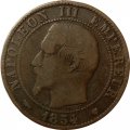 Франция 5 сантимов 1854  (MA)