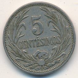 Уругвай 5 сентесимо 1936 год