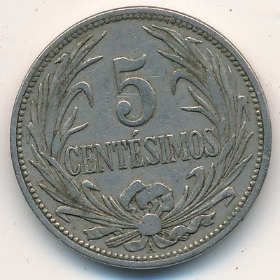 Уругвай 5 сентесимо 1936 год