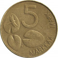 Финляндия 5 марок 1993 год - Кольчатая нерпа