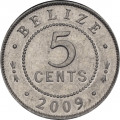 Белиз 5 центов 2009 год