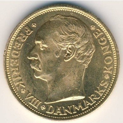 Дания 20 крон 1910 год