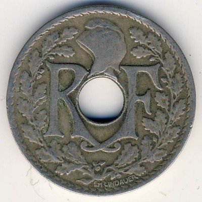 Франция 25 сантимов 1923 год