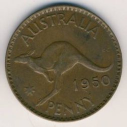 Австралия 1 пенни 1950 год