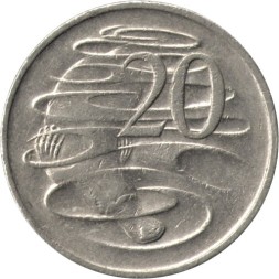 Австралия 20 центов 1981 год - Утконос