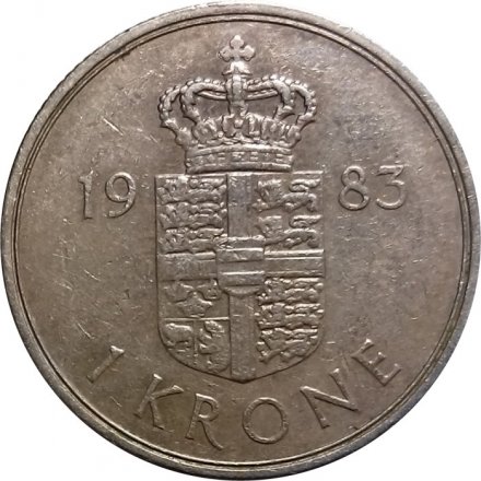Дания 1 крона 1983 год