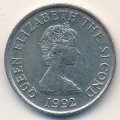 Джерси 10 пенсов 1992 год - Дольмен в Сен-Мартене