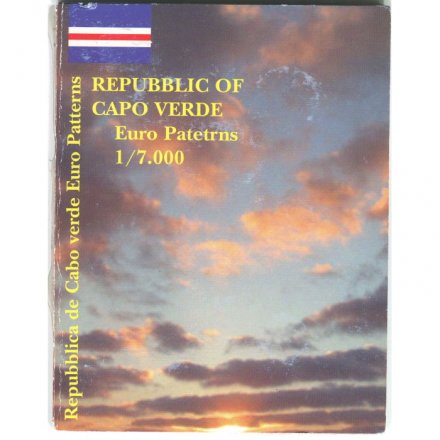 Набор из 8 пробных евромонет Кабо-Верде 2004 год (в буклете)