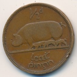 Ирландия 1/2 пенни 1946 год