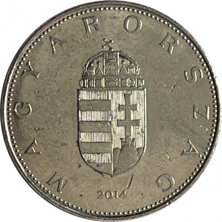 Венгрия 10 форинтов 2014 год