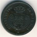 Испания 1/10 реала 1853 год