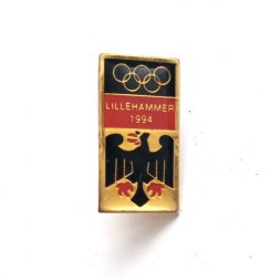 Значок Lillehammer. Лиллехаммер. Зимние Олимпийские игры 1994 г. (на цанге)