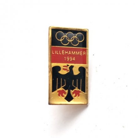 Значок Lillehammer. Лиллехаммер. Зимние Олимпийские игры 1994 г. (на цанге)