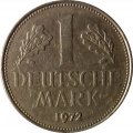 ФРГ 1 марка 1972 год (G)