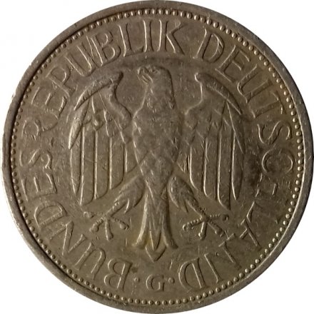 ФРГ 1 марка 1972 год (G)