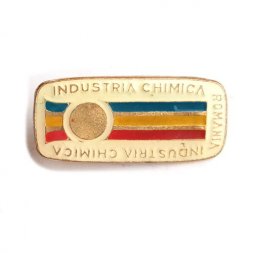 Значок Industria Chimica Romania. Химическая Индустрия Румынии