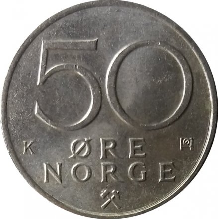 Норвегия 50 эре 1984 год