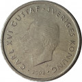 Швеция 1 крона 2002 год - Король Карл XVI Густав
