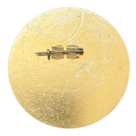 Значок Красный химик. Ленинград. 1875 - 1975 г. (синий)