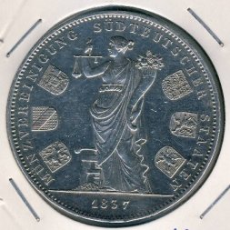 Бавария 2 талера 1837 год