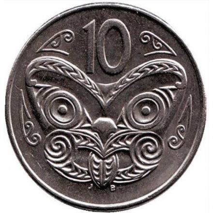 Новая Зеландия 10 центов 1996 год