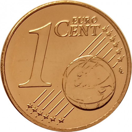 Латвия 1 евроцент 2014 год UNC