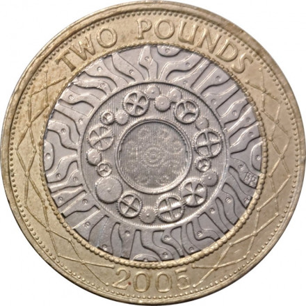 Великобритания 2 фунта 2005 год - Технология