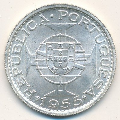Ангола 20 эскудо 1955 год