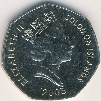 Соломоновы острова 1 доллар 2005 год - Идол