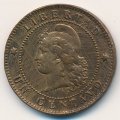 Аргентина 1 сентаво 1890 год