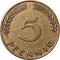 ФРГ 5 пфеннигов 1950 год (J)