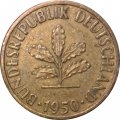 ФРГ 5 пфеннигов 1950 год (J)