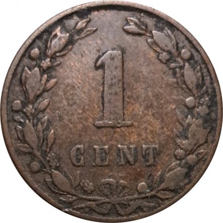 Нидерланды 1 цент 1883 год