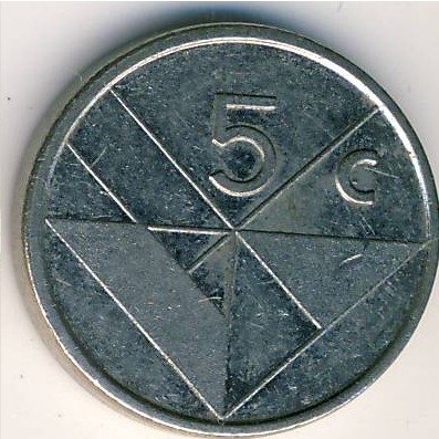 Аруба 5 центов 1996 год