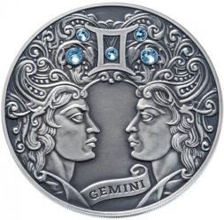 Беларусь 20 рублей 2014 год - Знаки зодиака - Близнецы