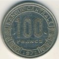 Габон 100 франков 1972 год