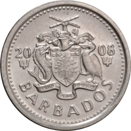 Барбадос 10 центов 2008 год