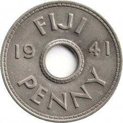 Фиджи 1 пенни 1941 год