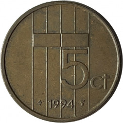 Нидерланды 5 центов 1994 год