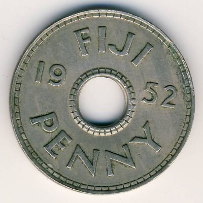 Фиджи 1 пенни 1952 год